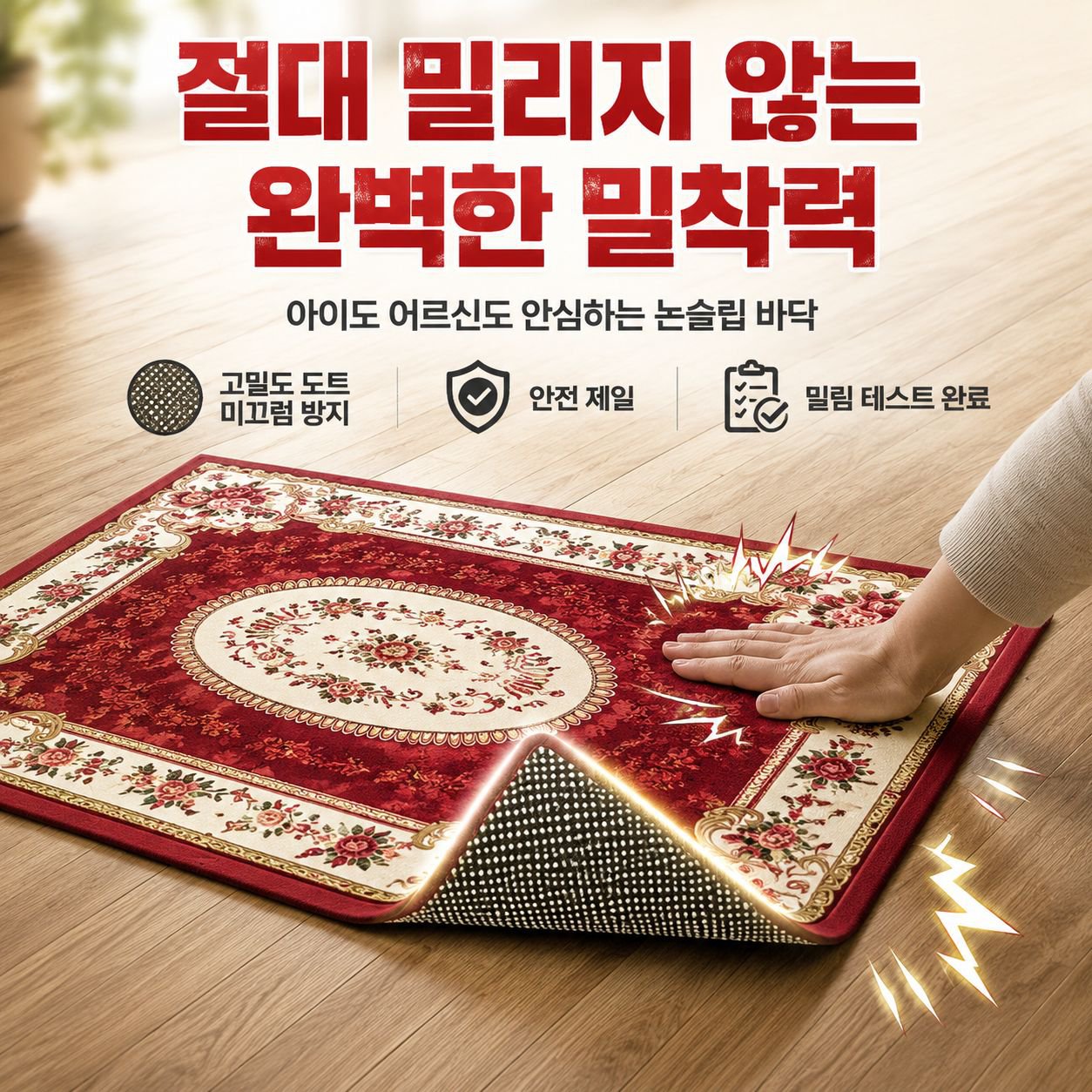 물세탁 논슬립 발매트 2p 세트 욕실 주방용