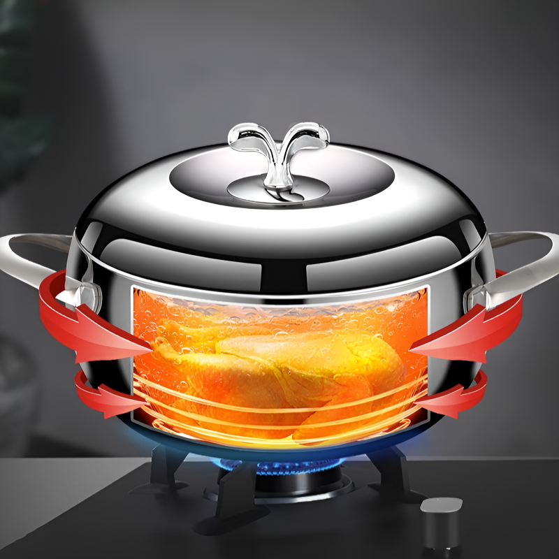 가정용 찌개냄비 두꺼운 스텐 배 다용도 국수냄비 가스렌지 인덕션 범용 찌개냄비