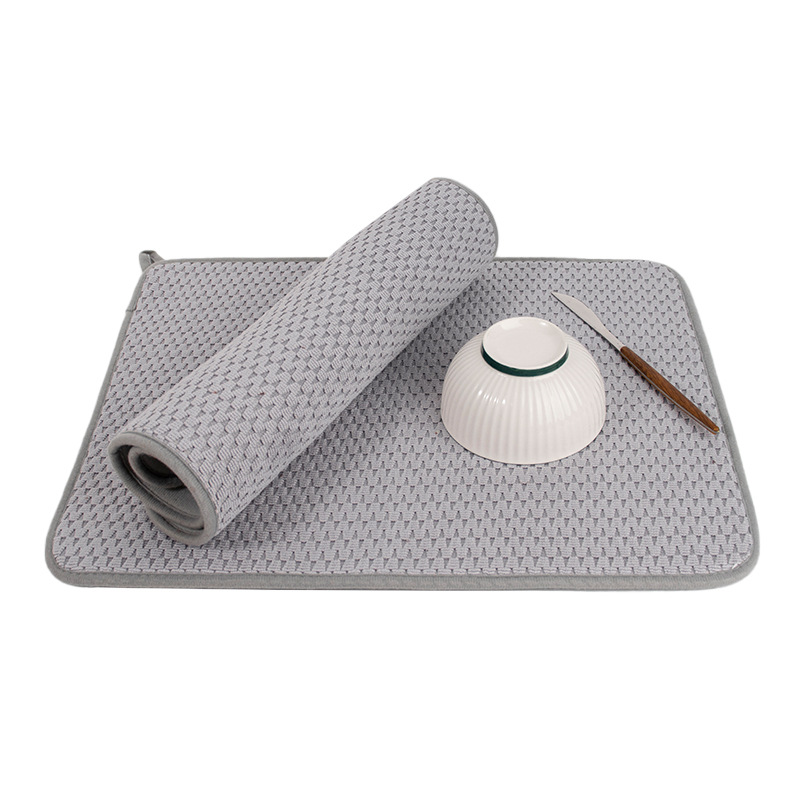 Quick-Dry Microfibre Kitchen Draining Mat