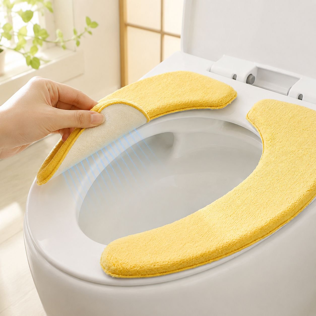 洗濯可能で清潔なトイレカバー