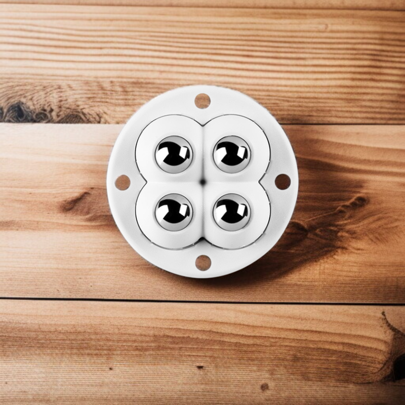 粘着性家具キャスターの取り付け例