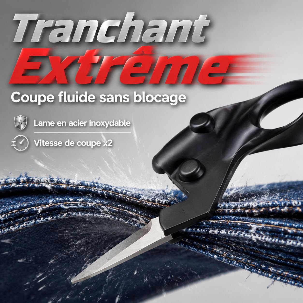 Ciseaux à laser infrarouge pour la coupe de vêtements