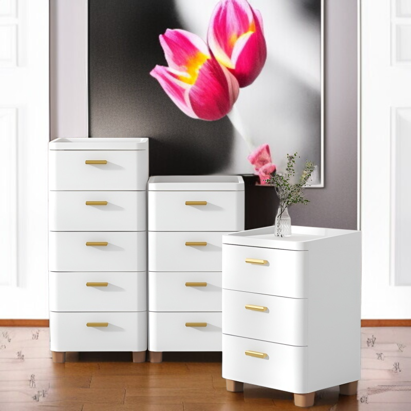 두꺼운 서랍장 침실 협탁 디자인