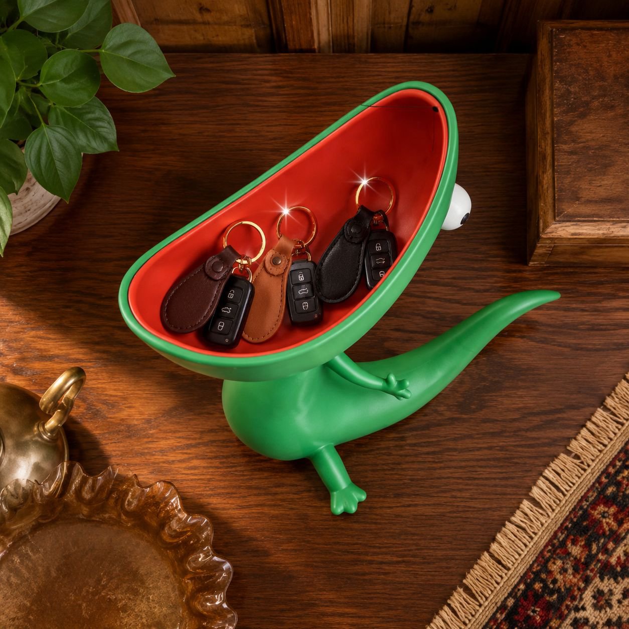 3D Printed Lizard Soap Box with realistic reptile design