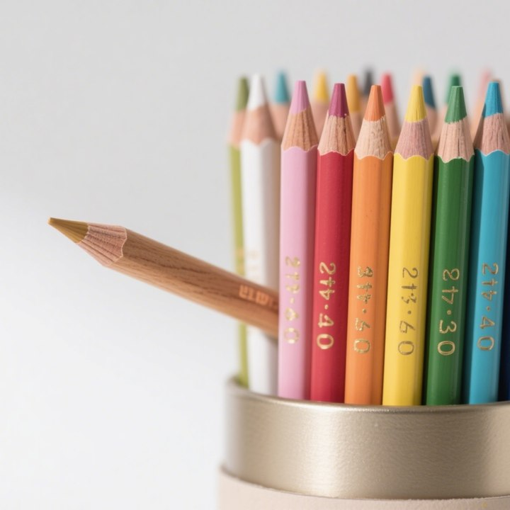 Sada olejových barevných tužek s kreslenými motivy pro děti