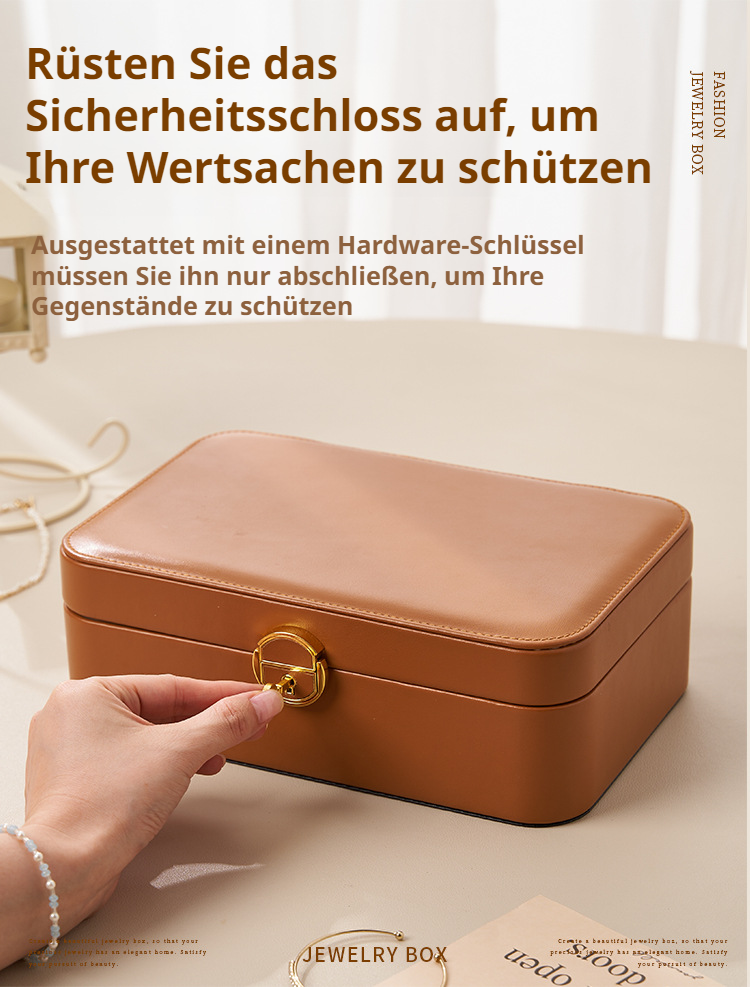Reise-Schmuckschatulle für eine übersichtliche Schmuckaufbewahrung
