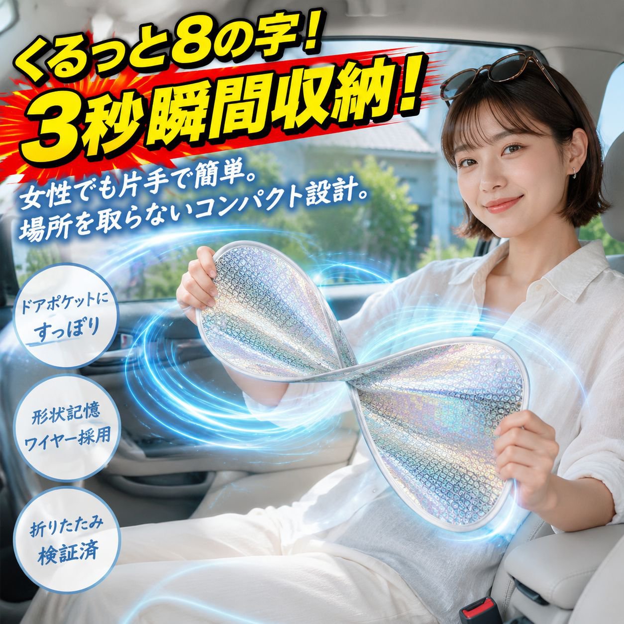 車用フロントガラス用サンシェード遮光カーテン