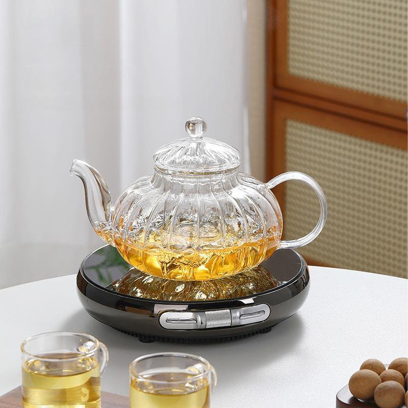 耐熱玻璃南瓜花茶壺