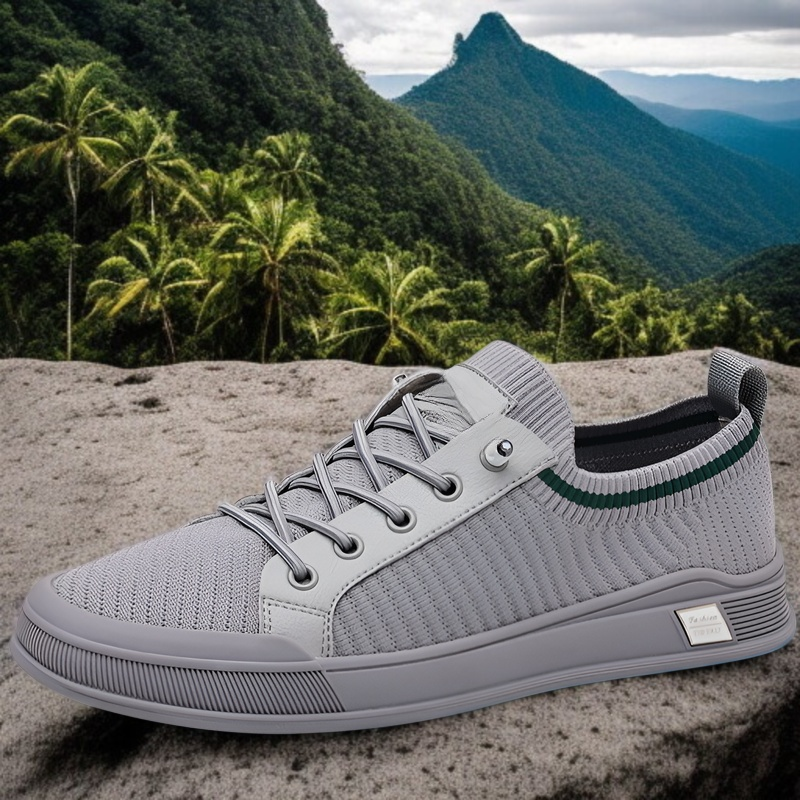 通気性メッシュ素材のメンズカジュアルシューズ