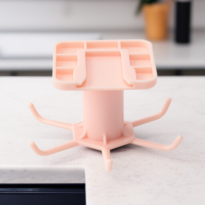 후크가 달린 탑수납선반 주방 정리