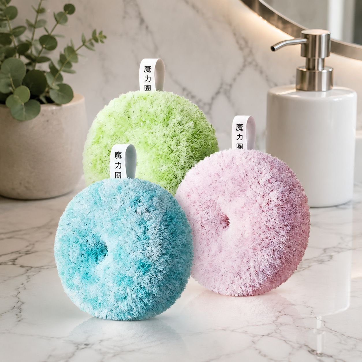 Antibacterial Sink Brush for Cleaning Sinks and Counters
