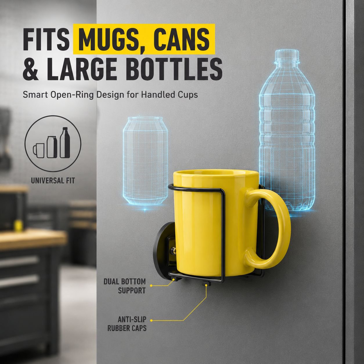 Magnetic Cup Holder Car Drink Rack, Suitable for Home and Marine Use