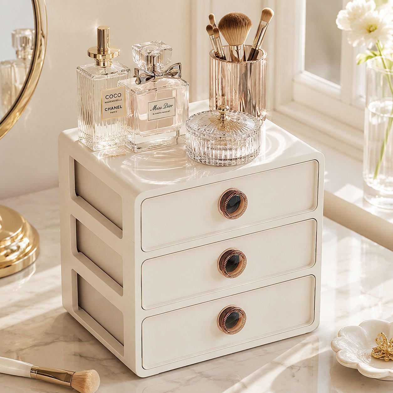 Durable compartmentalized organizer for underwear and socks