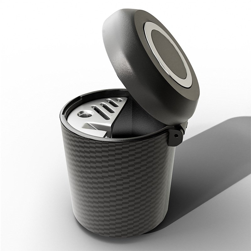 Multifunctional Car Ashtray with Lid