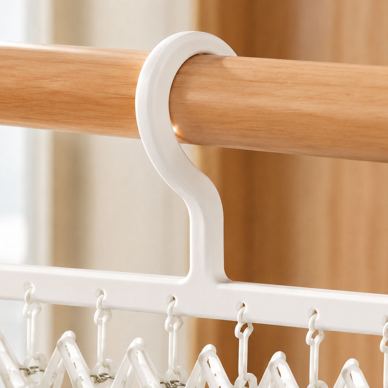 Unterwäscheclips zur Organisation von Kinderkleidung