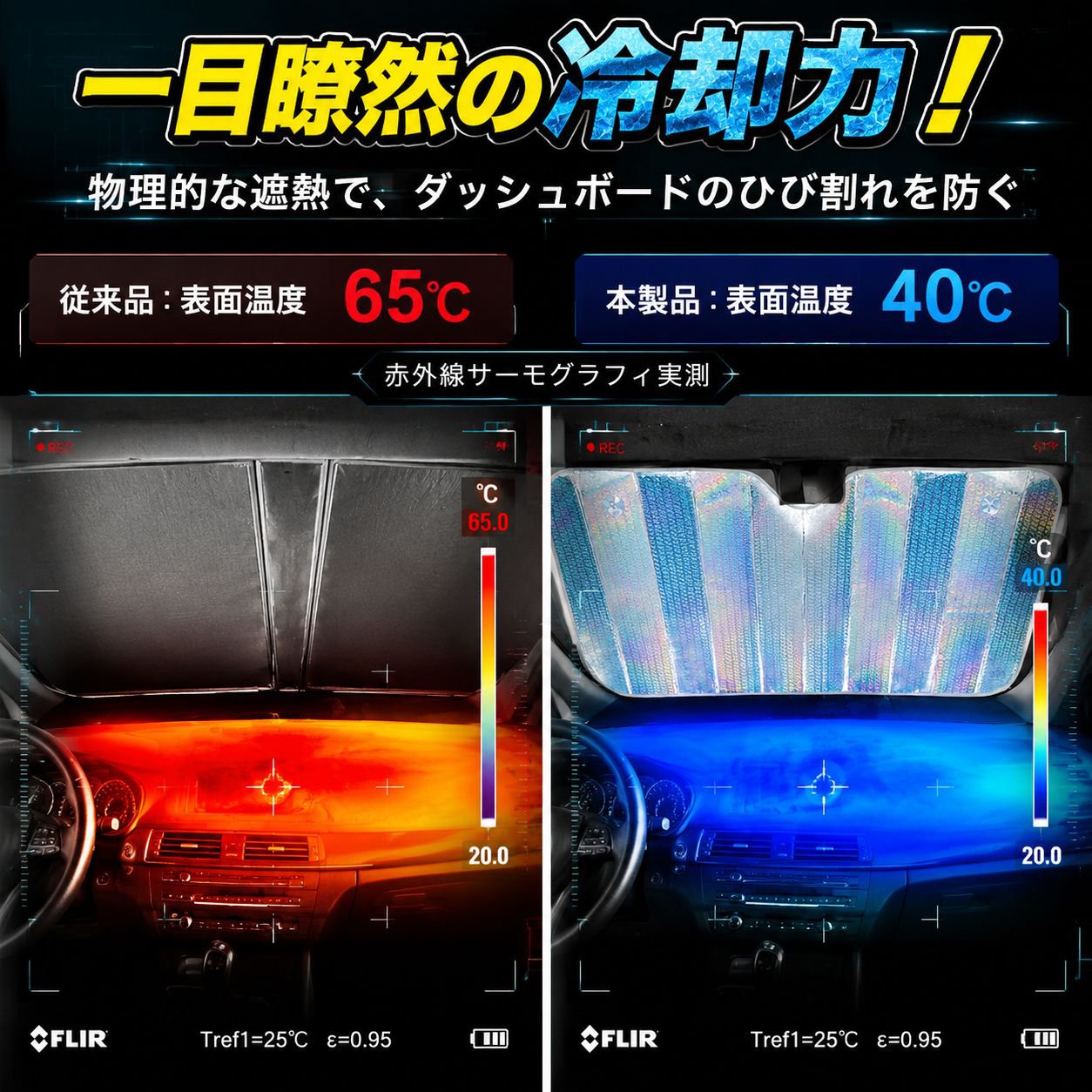 車用フロントガラス用サンシェード遮光カーテン
