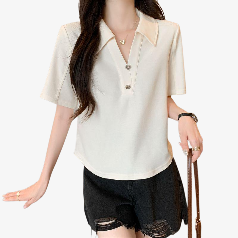 여성용 루즈핏 반팔티 스타일링