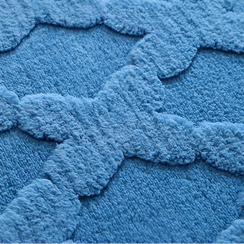 Imitation cashmere floor mat with water absorption and anti slip properties