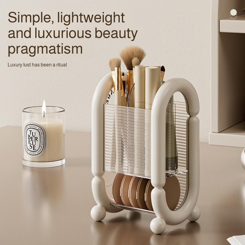 Light luxury minimalist makeup brush storage tube dressing table desktop eyebrow pencil brush storag