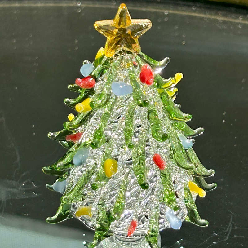 Handmade glass Christmas tree