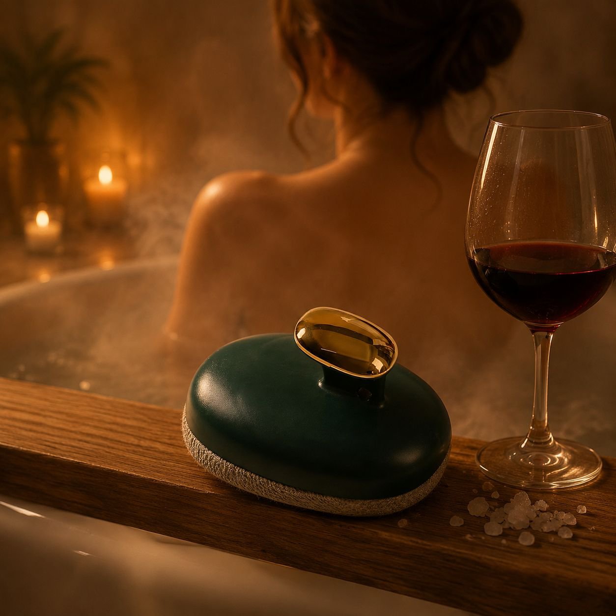 Présentation élégante de la serviette de bain puissante