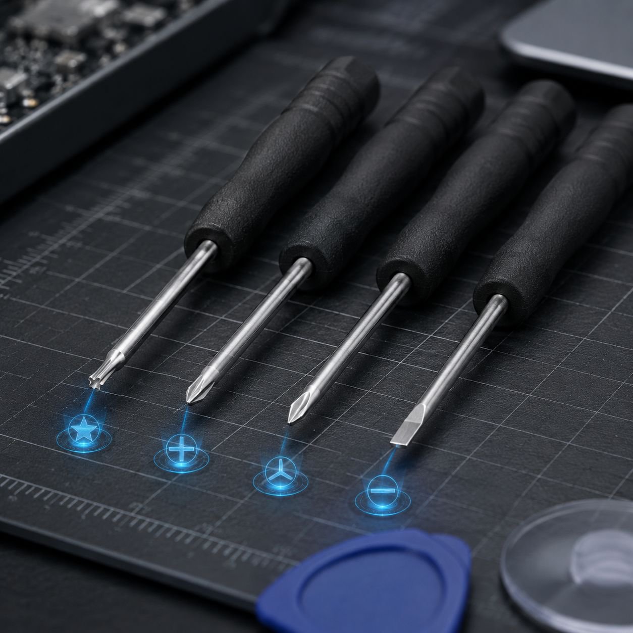 Precision screwdriver tools for mobile phone disassembly