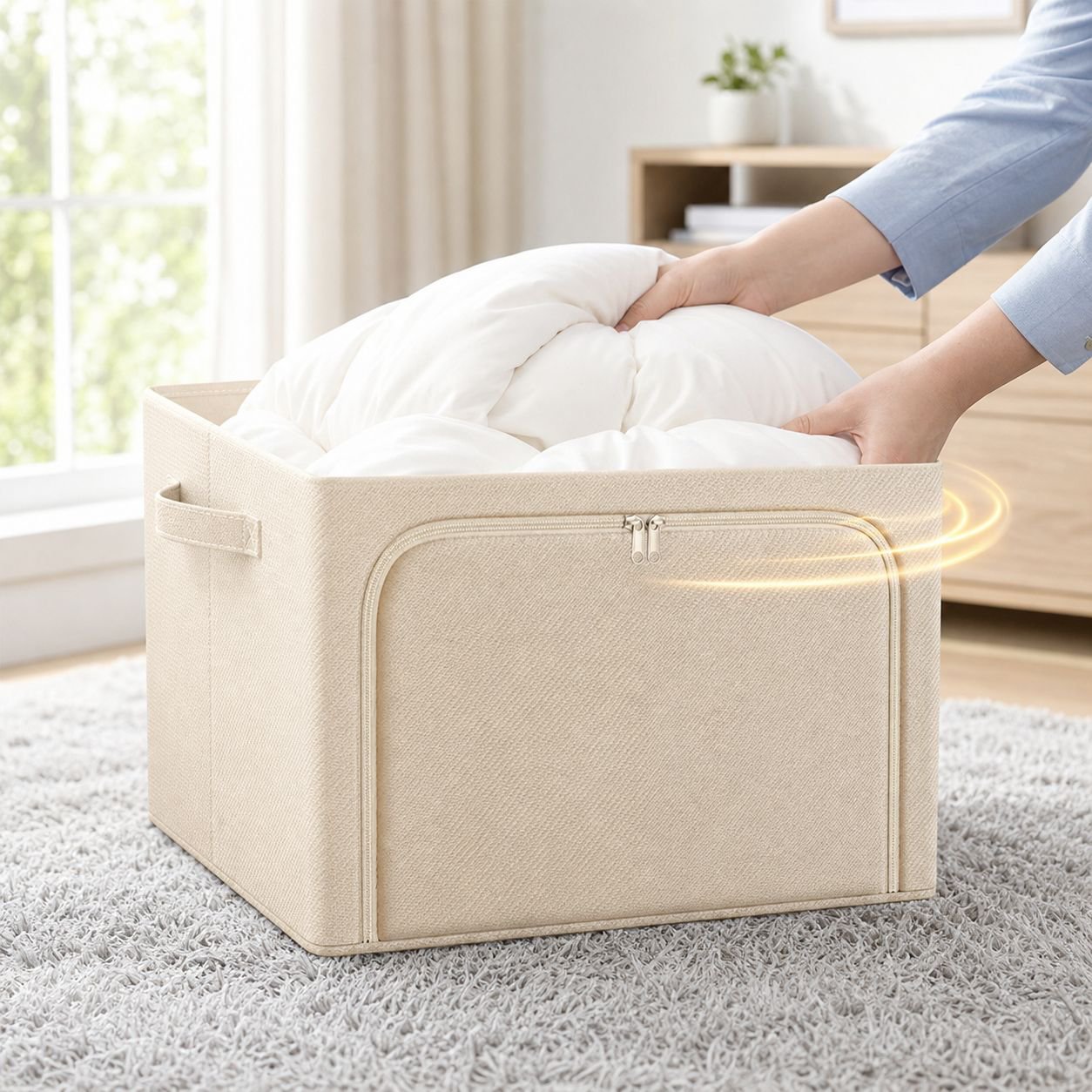 Durable storage box used for clothes and toys