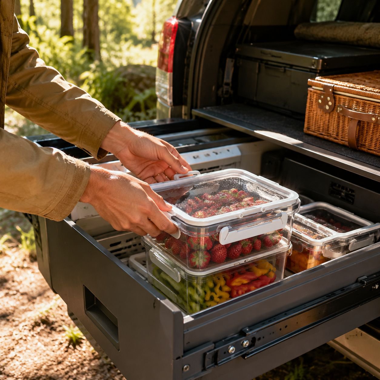 Tragbare Outdoor-Kühlbox, ein Muss für Frühlingsausflüge