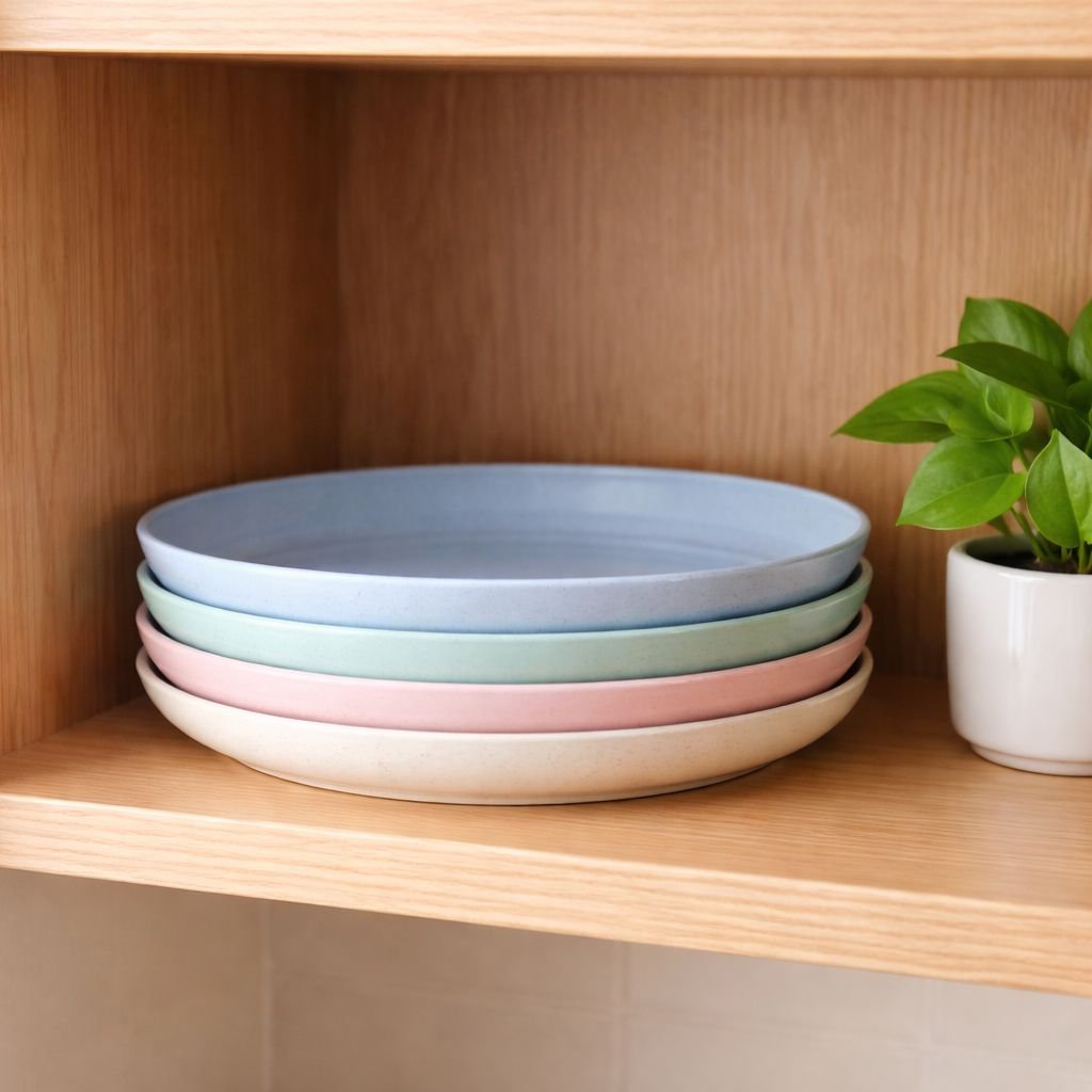 20cm nordischer Weizenstrohteller, Obstteller, Gemüseteller