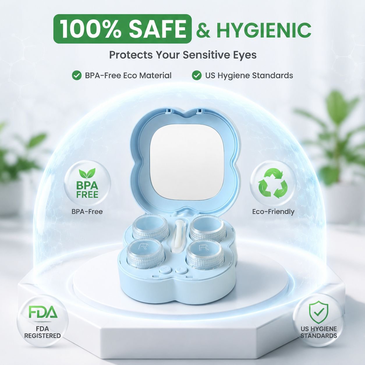 Ultrasonic Contact Lens Cleaner