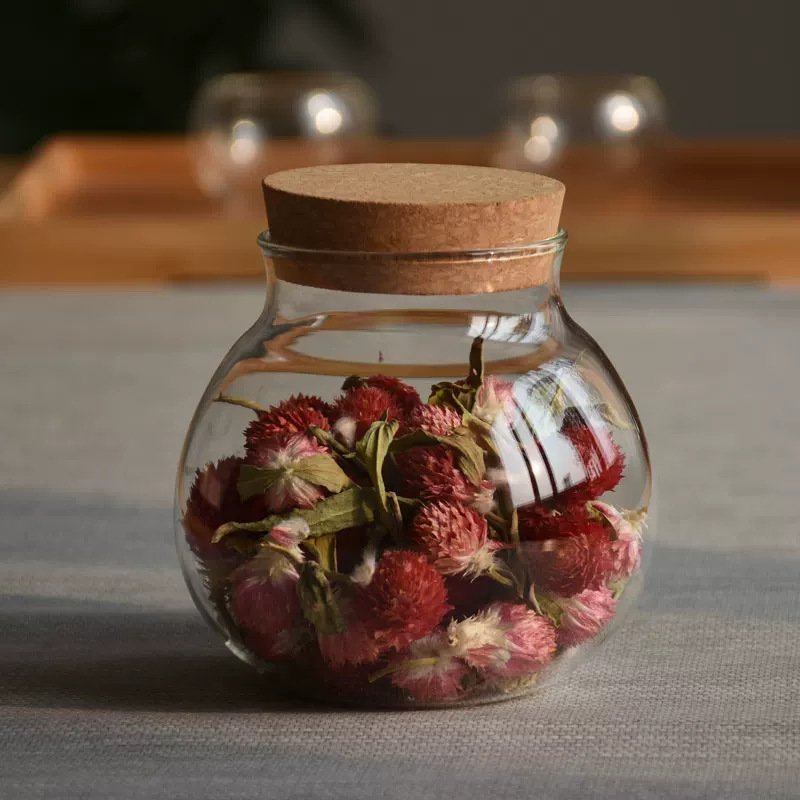 투명 유리 밀폐 저장 용기 – 식품/견과류/곡물 보관 유리병/차통