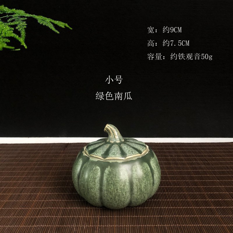 Pumpkin-shaped gift jar for tea lovers and seasonal celebrations