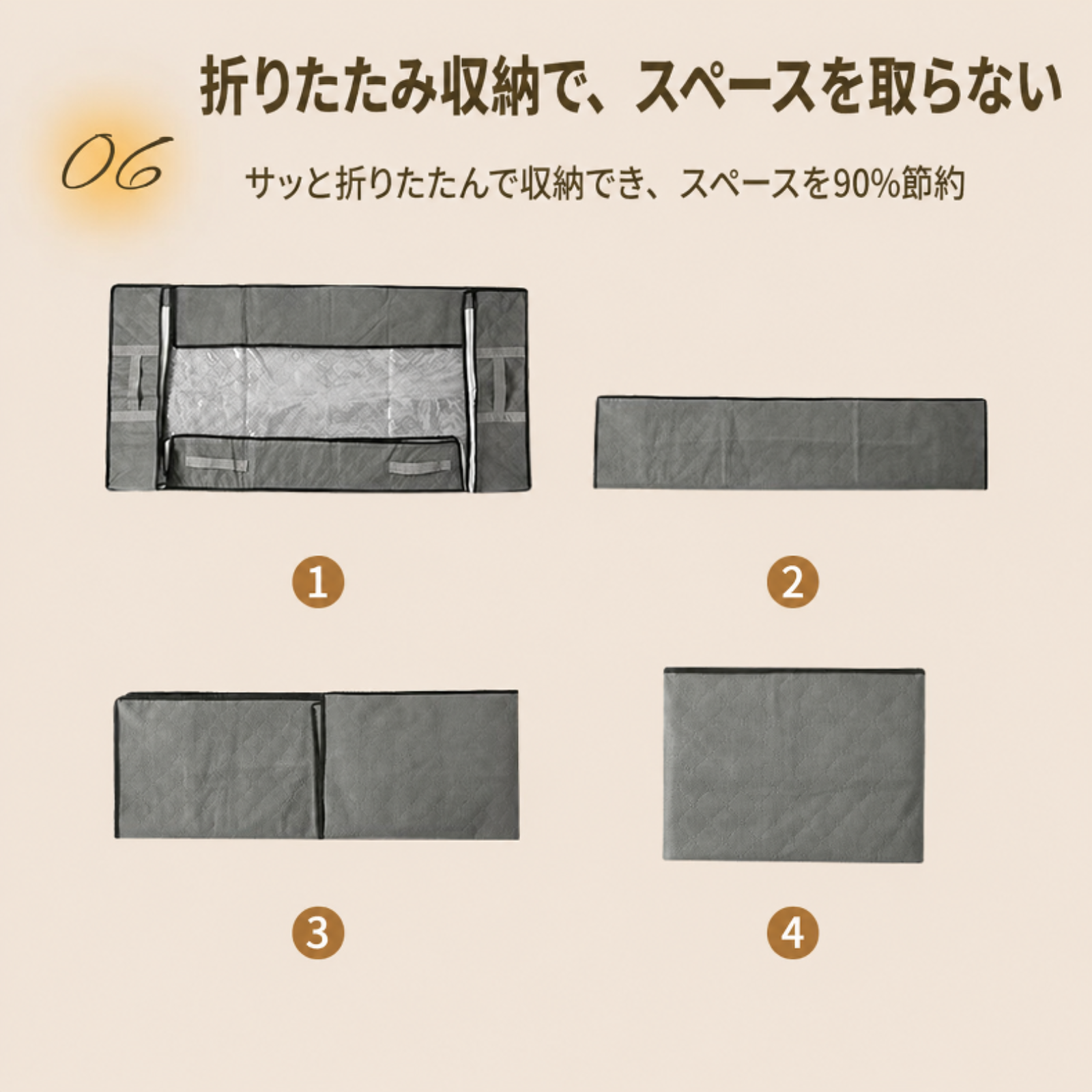 折りたたみ可能な可視整理バッグ