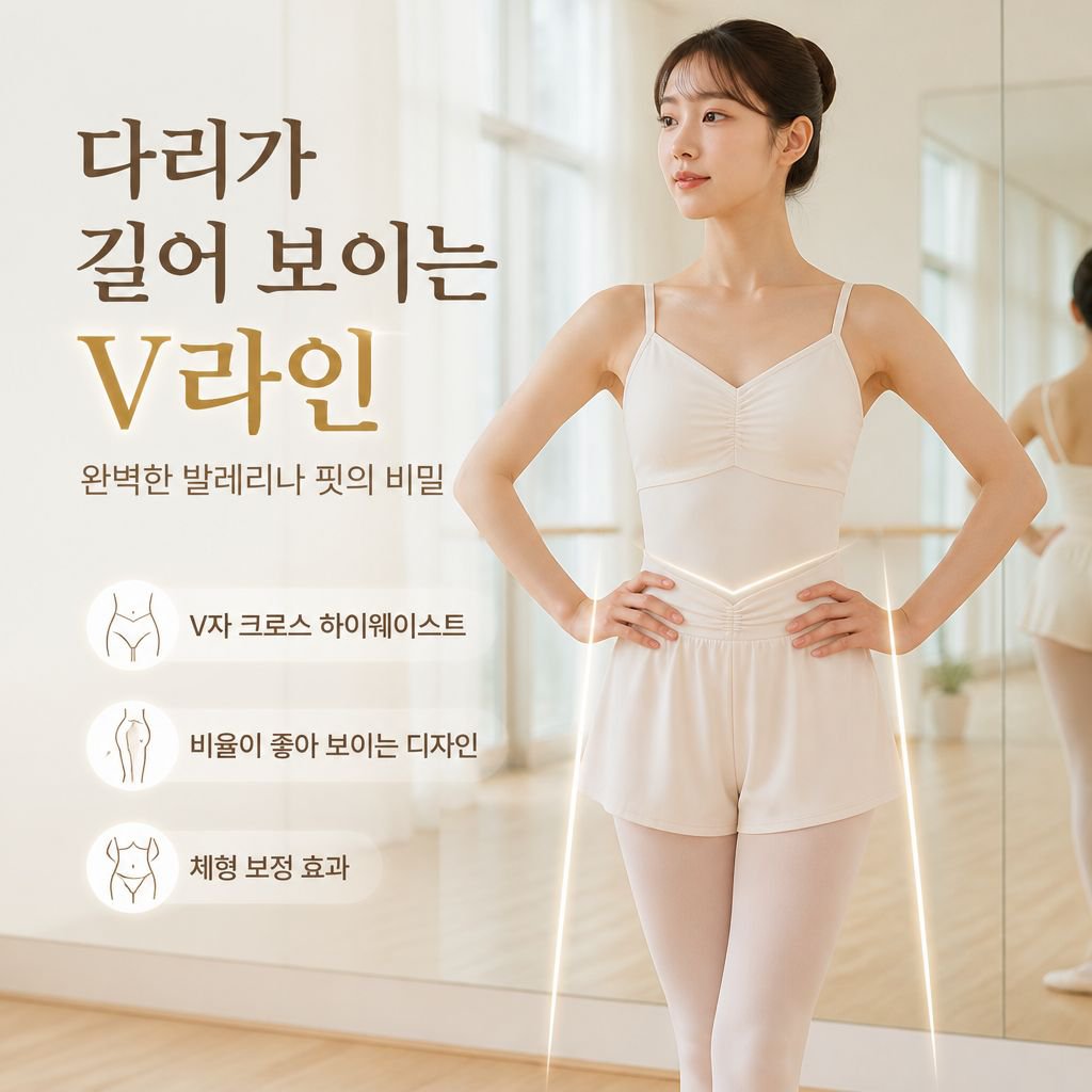 A라인 셔링 댄스 스커트 팬츠