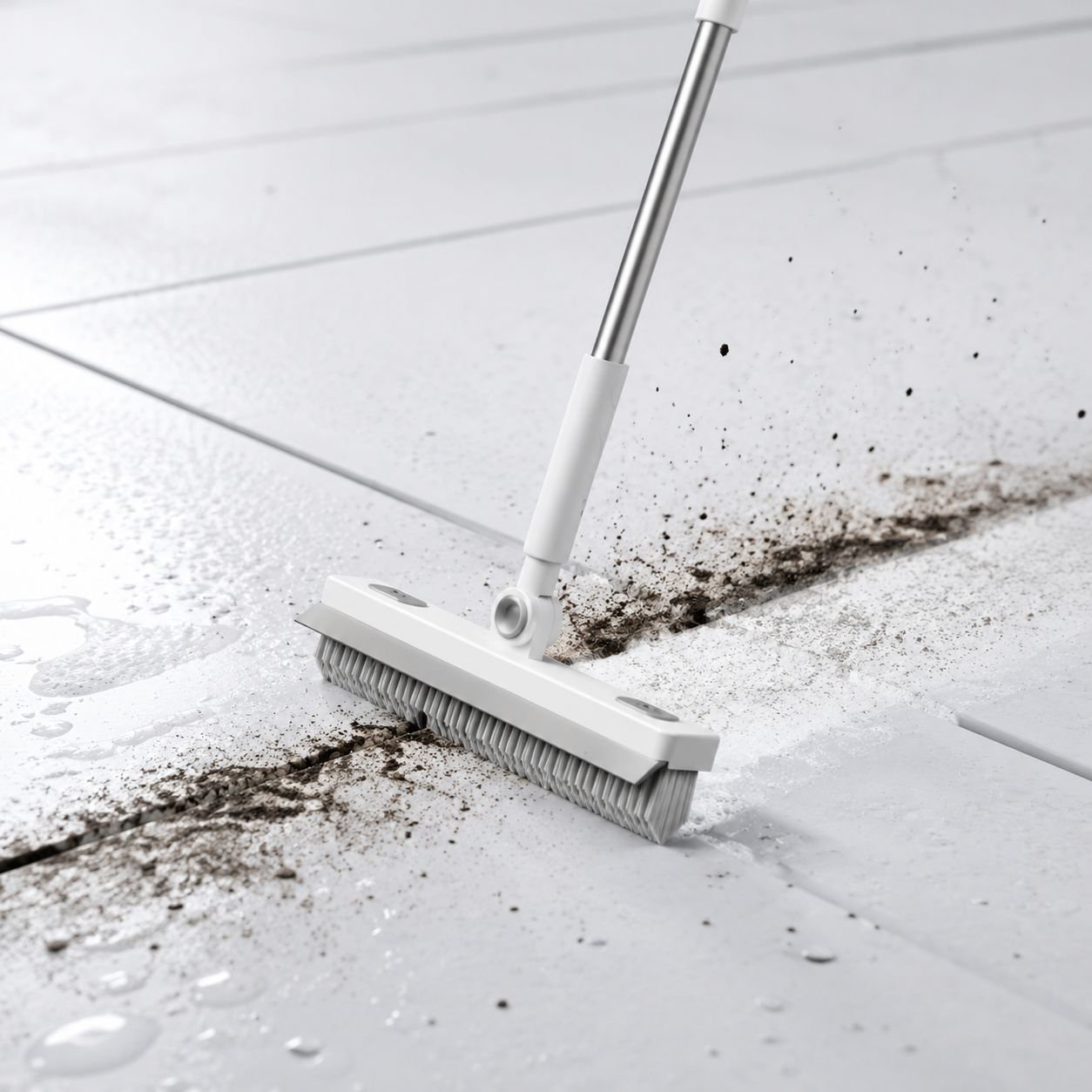 Multi-Functional 360° Rotating V-Shaped Floor Brush