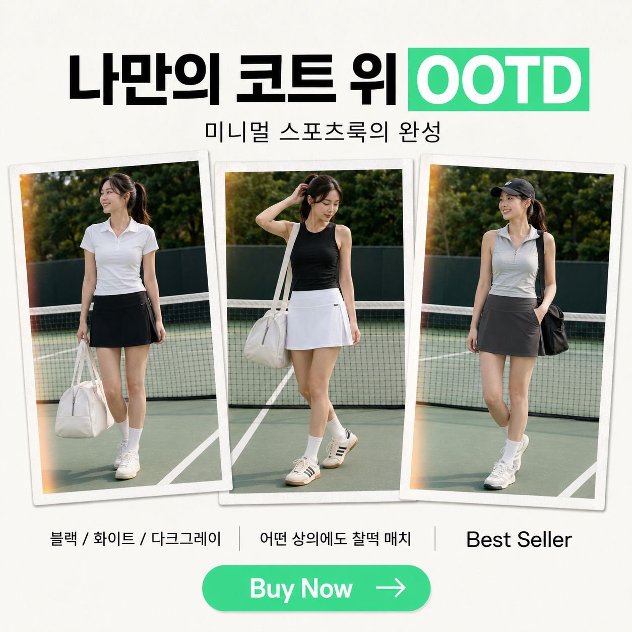 여성 스포츠 미니스커트 하이웨이스트 슬림핏