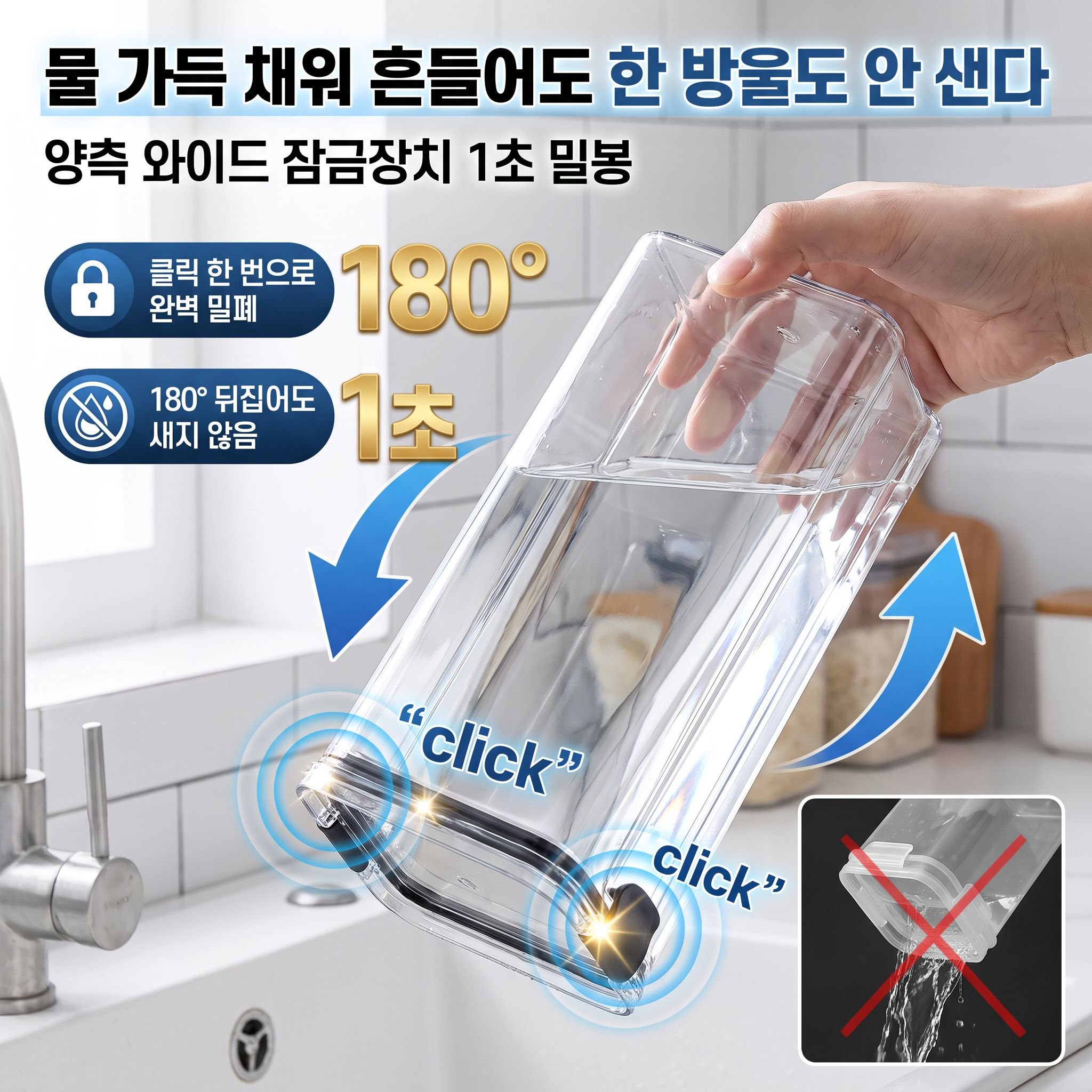 도파민 컬러 간식 곡물 저장 용기