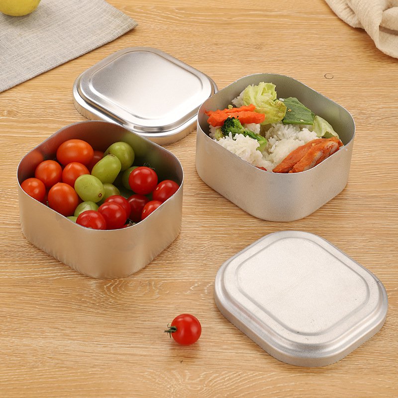 方形帶柄鋁便當盒