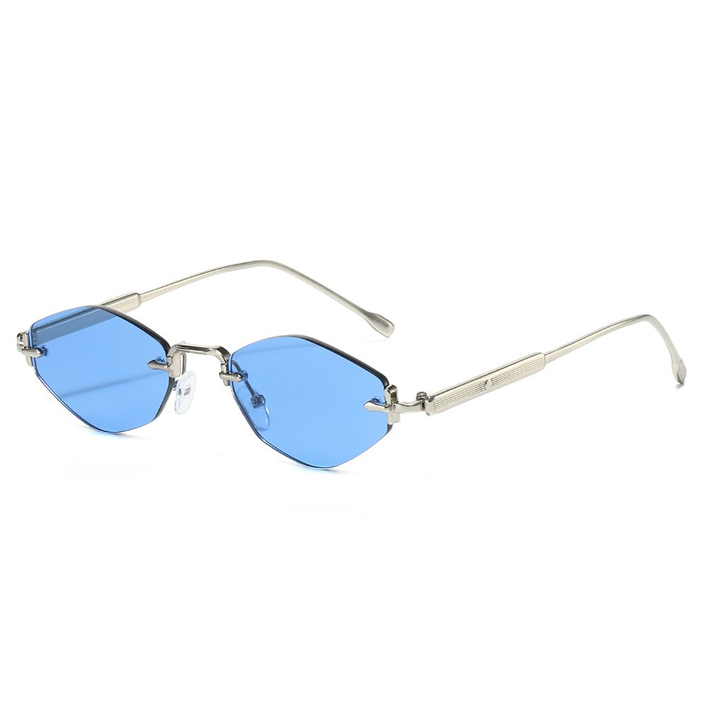 Frameless Fashion Rhombus Sunglasses