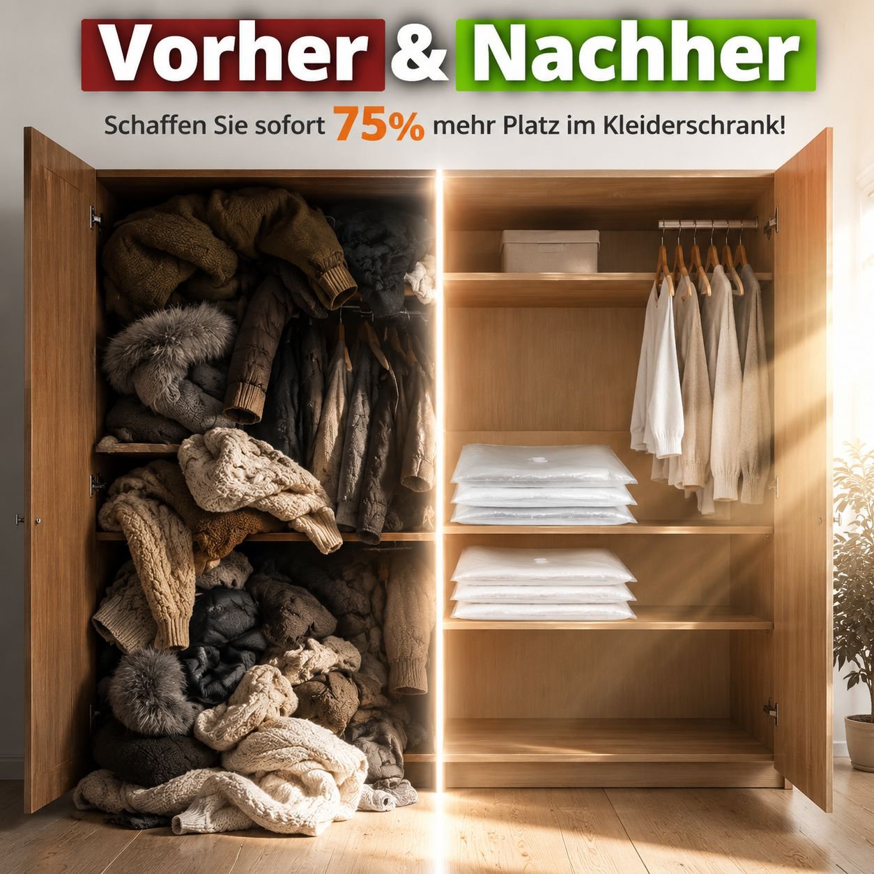Elektrische Vakuum-Aufbewahrungstasche, verdickt, feuchtigkeitsbeständig