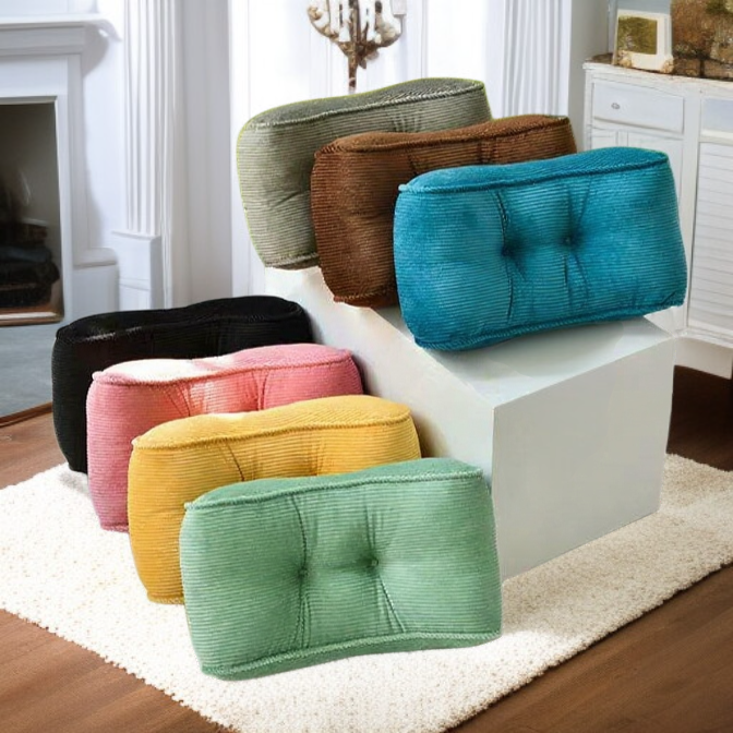 オフィスチェア用腰クッションの全体画像