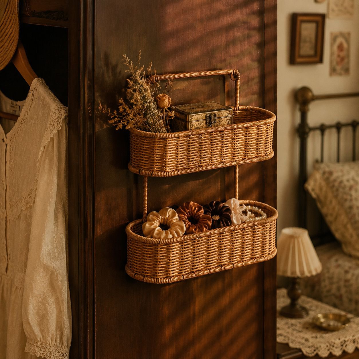 No-drill bathroom shelf for organizing shower essentials