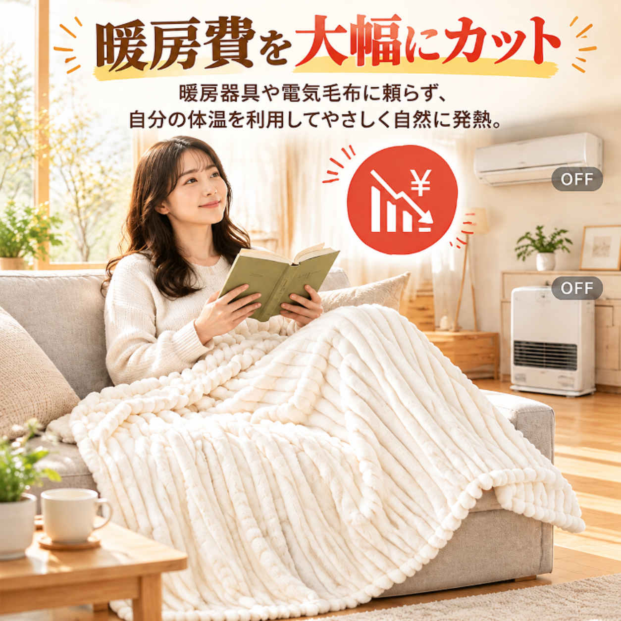 フランネル製断熱ブランケット
