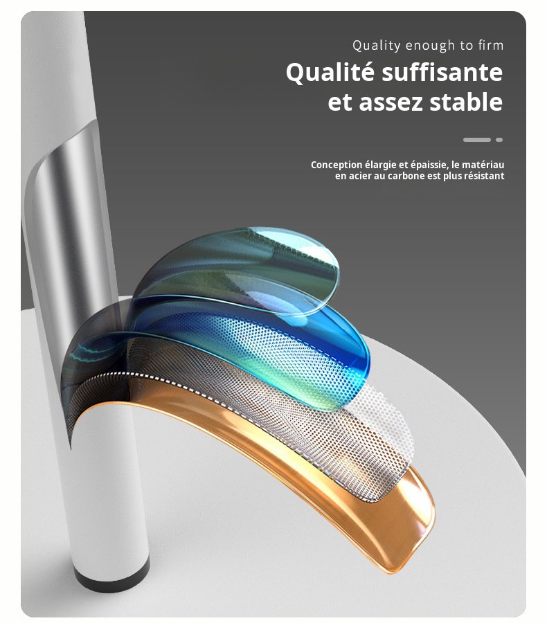 Établi élévateur plié pour un rangement facile