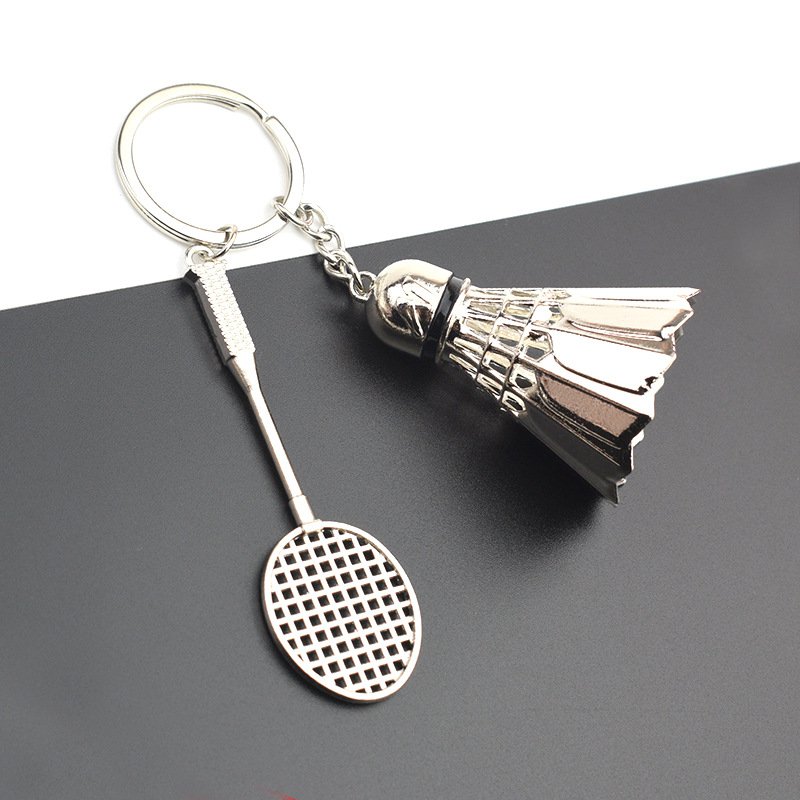 Badminton Racket Keychain