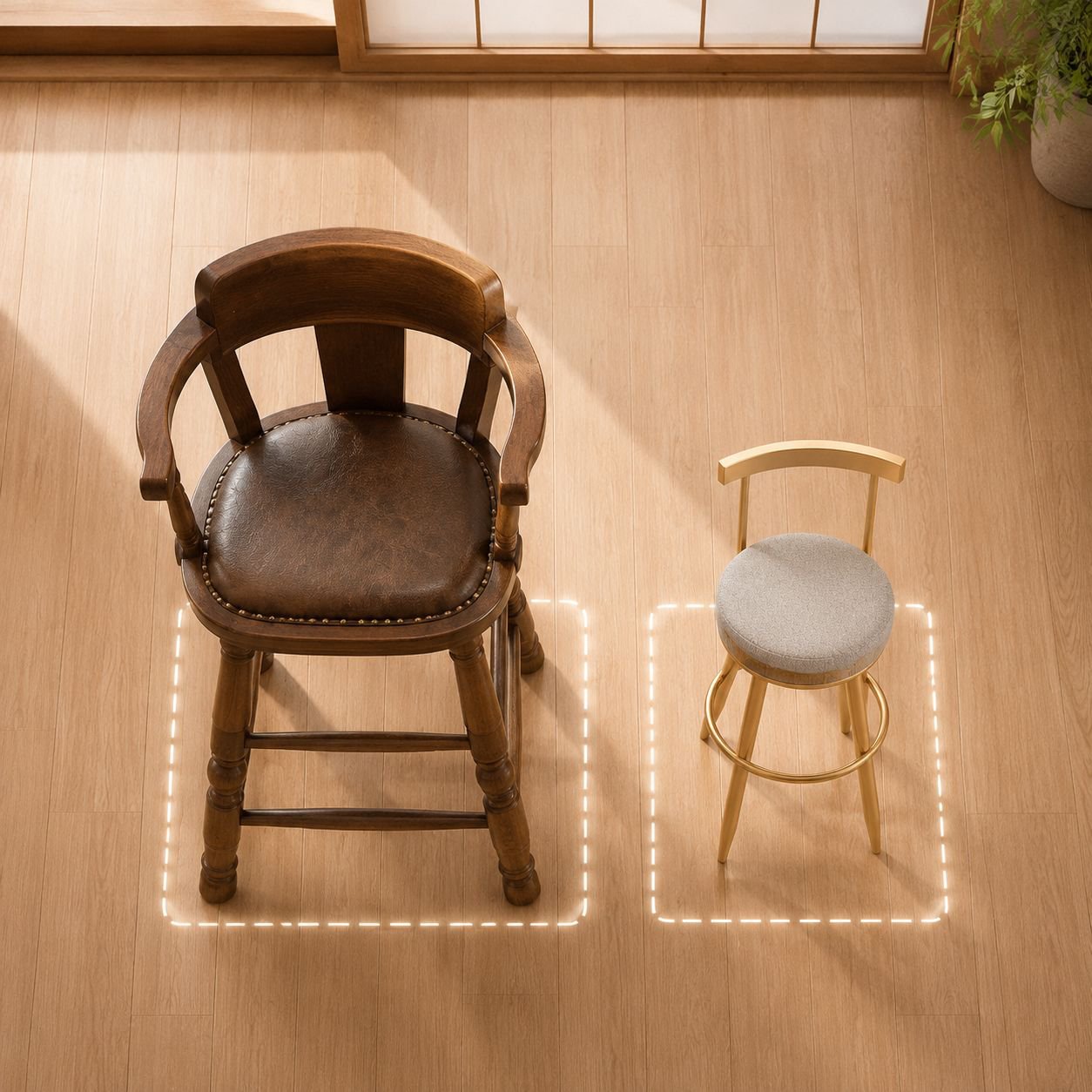 簡単組み立て可能なハイテーブルセット