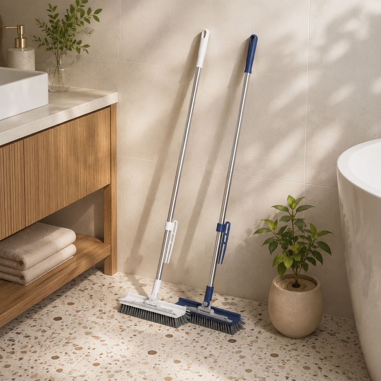 Innovative Haushaltsbürste mit V-förmigem Design