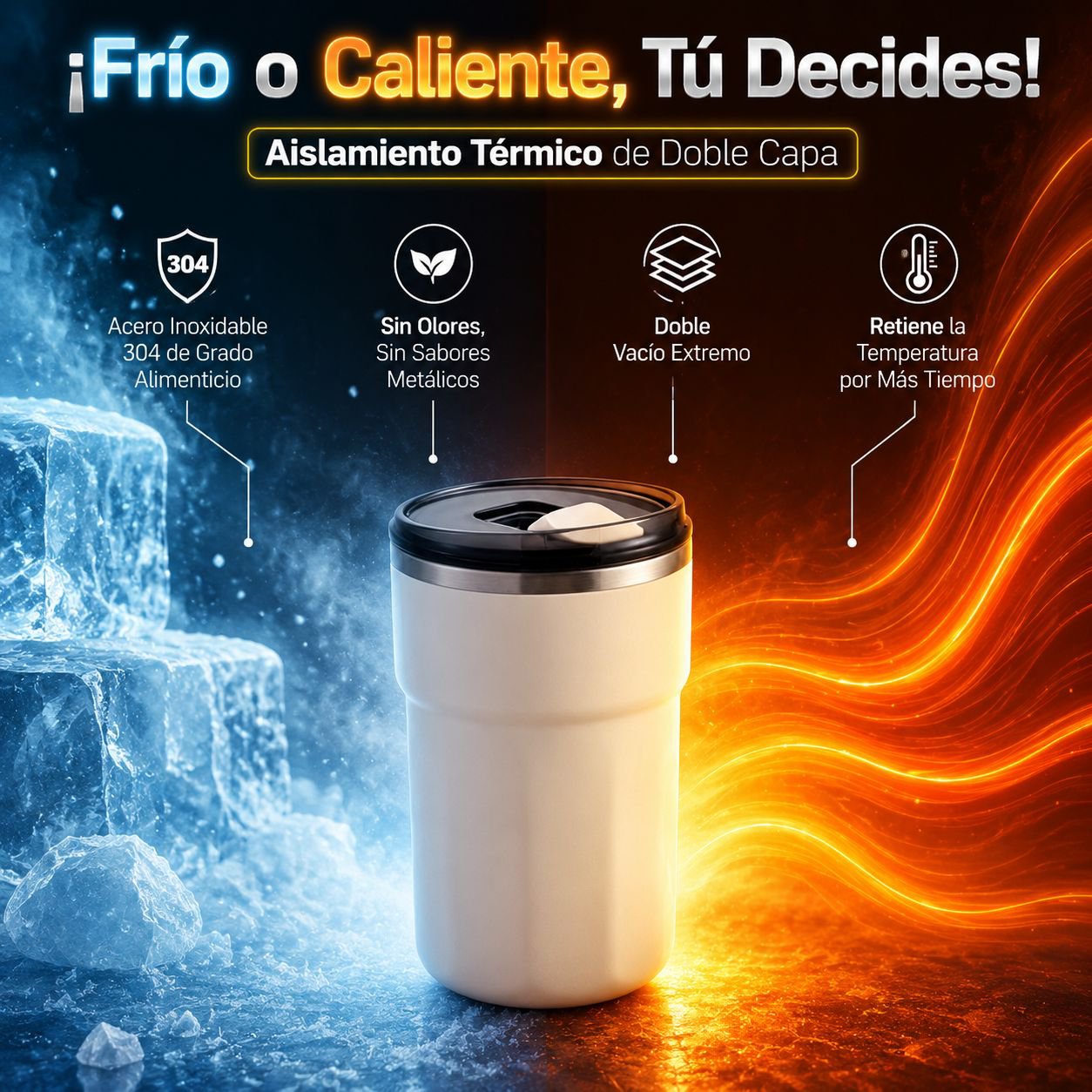 JMY-Vaso mezclador automático 3 en 1 con bandeja de hielo