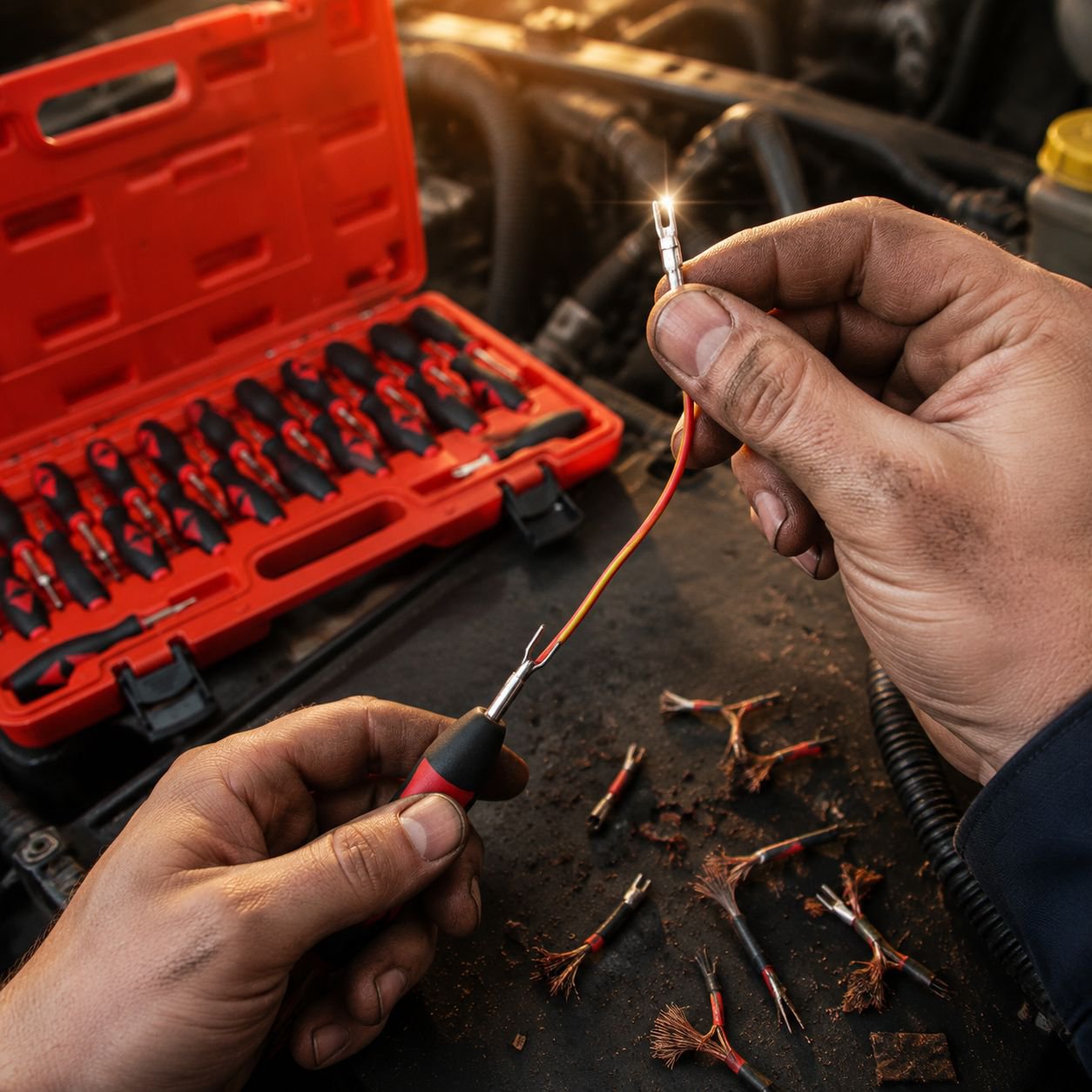 Herramienta de extracción de terminales para Audi, set de 23 piezas para arneses