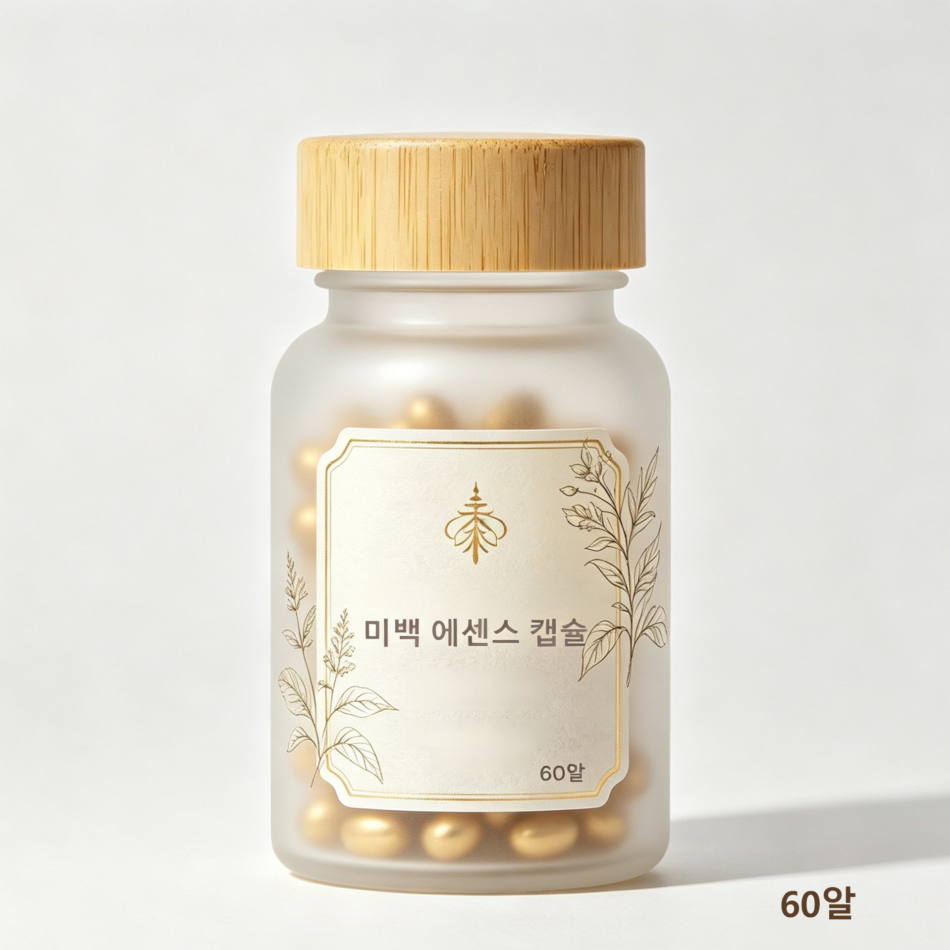 광채 미백 에센스 캡슐 제품 패키지 사진